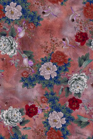 香云纱印花花型图片