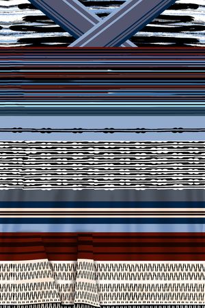 几何印花花型图片