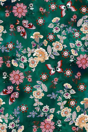 纸印花印花花型图片