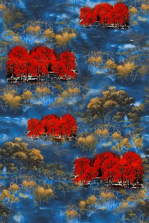 香云纱印花花型图片