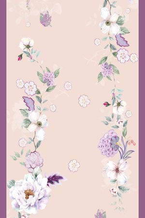 水墨风印花花型图片