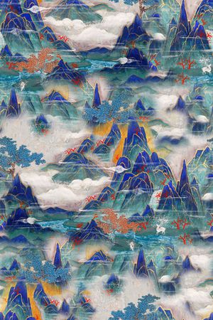 香云纱印花花型图片