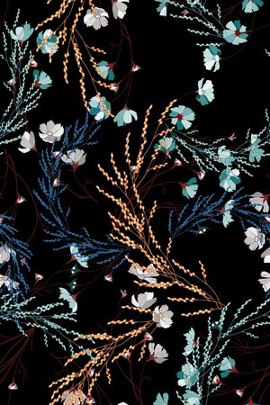 花卉印花花型图片