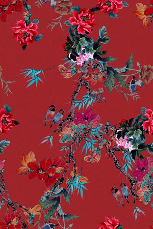 香云纱印花花型图片