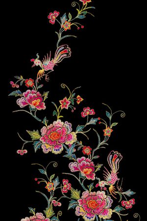 鸟印花花型图片