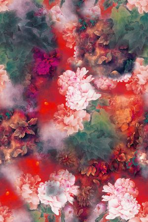 香云纱印花花型图片