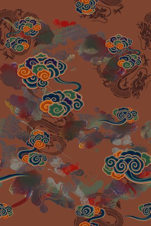传统纹样印花花型图片