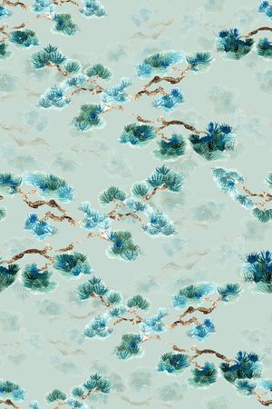 旗袍印花花型图片