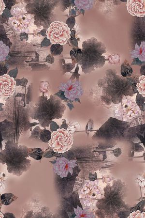 香云纱印花花型图片