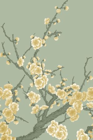 梅花印花花型图片