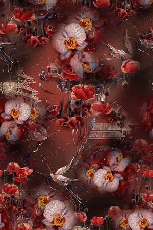 花卉印花花型图片