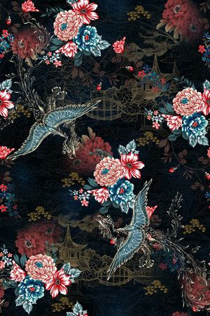 几何印花花型图片