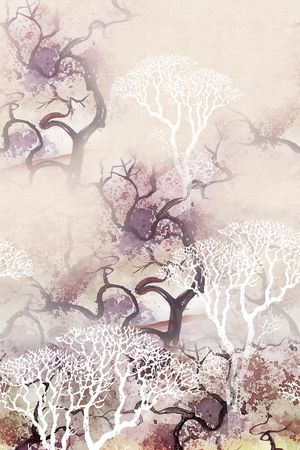 手绘印花花型图片