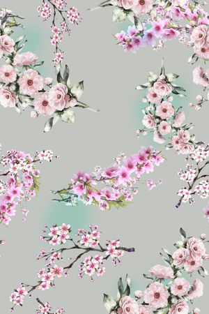 红花印花花型图片
