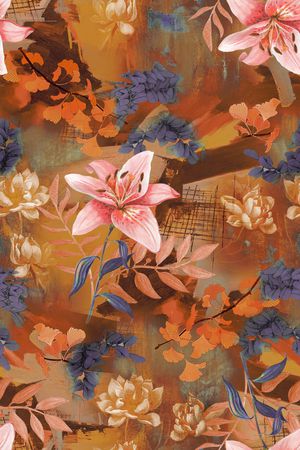 香云纱印花花型图片