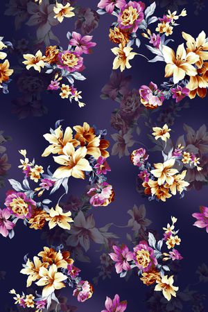 肌理印花花型图片
