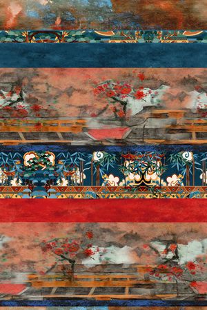 香云纱印花花型图片