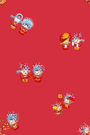 家居服印花花型图片