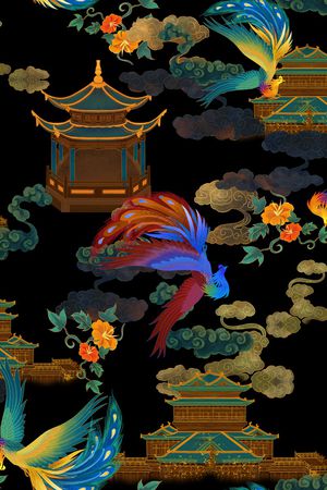 花卉印花花型图片