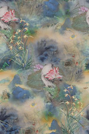 油画花型印花花型图片