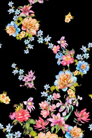 花卉印花花型图片