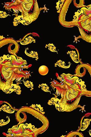 龙印花花型图片
