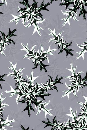 旗袍印花花型图片