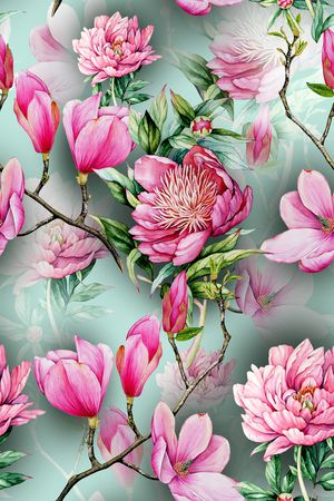花卉印花花型图片