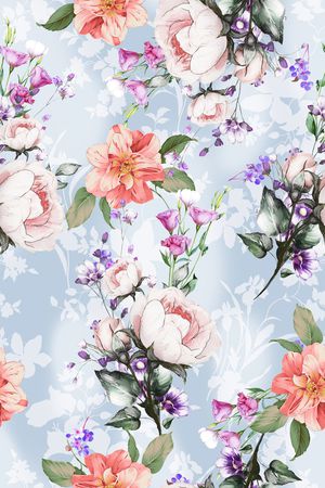 花卉印花花型图片