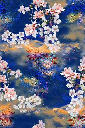 香云纱印花花型图片