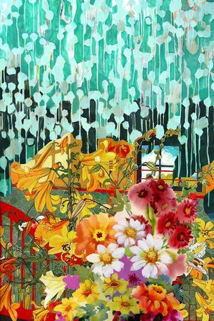 几何印花花型图片