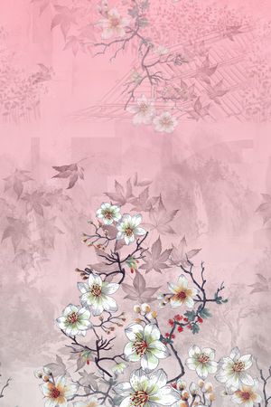 女装定位花印花花型图片