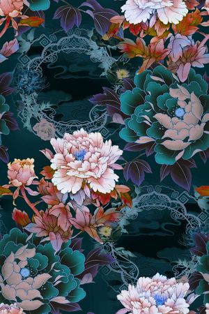 香云纱印花花型图片