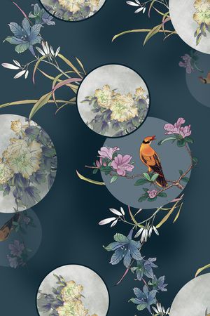 花卉印花花型图片