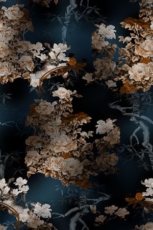 花鸟印花花型图片