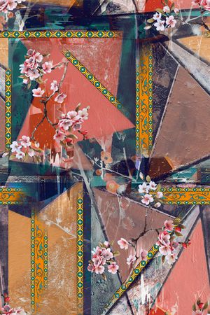 香云纱印花花型图片