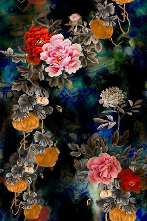 香云纱印花花型图片