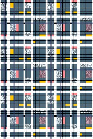 几何印花花型图片