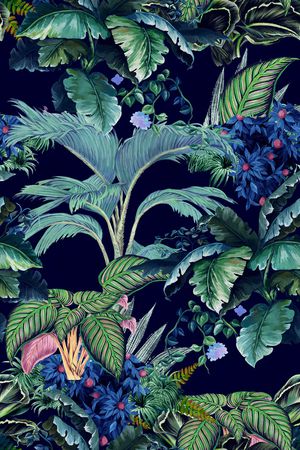 复古印花花型图片