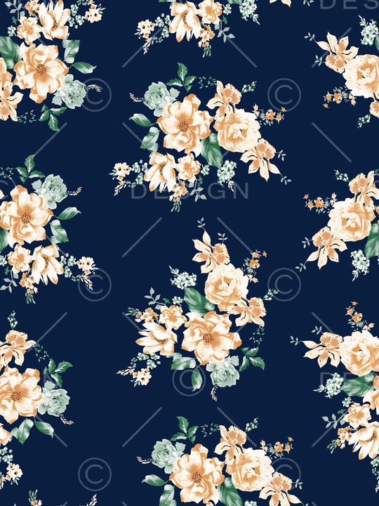 花卉印花花型图片