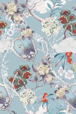 春夏花型印花花型图片