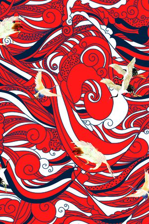 几何印花花型图片