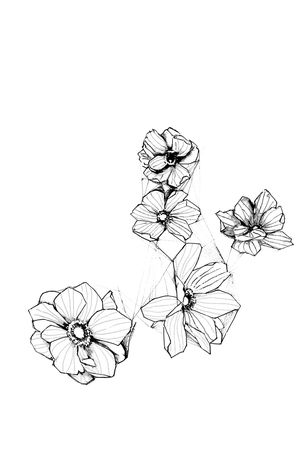几何花卉印花花型图片