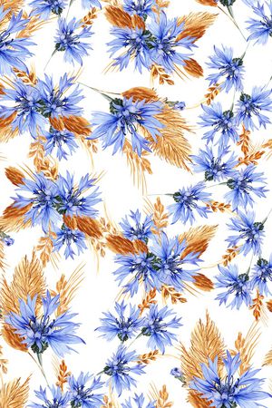小碎花印花花型图片