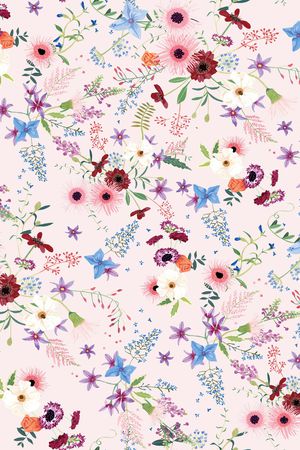 小碎花印花花型图片