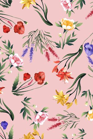 小碎花印花花型图片