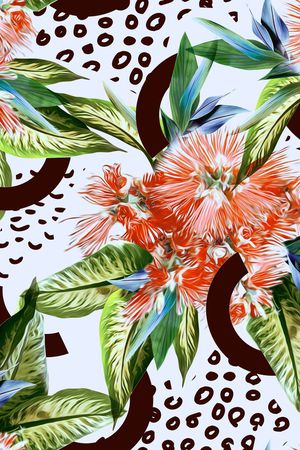 花卉印花花型图片