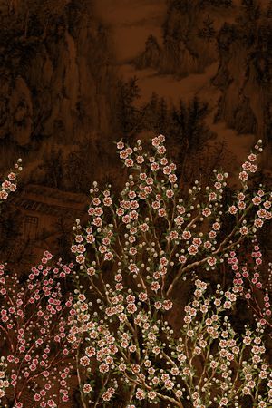 香云纱印花花型图片