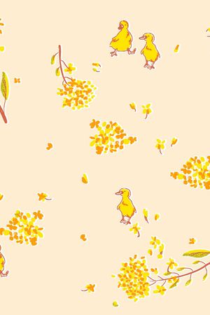 插画印花花型图片