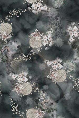 花卉印花花型图片